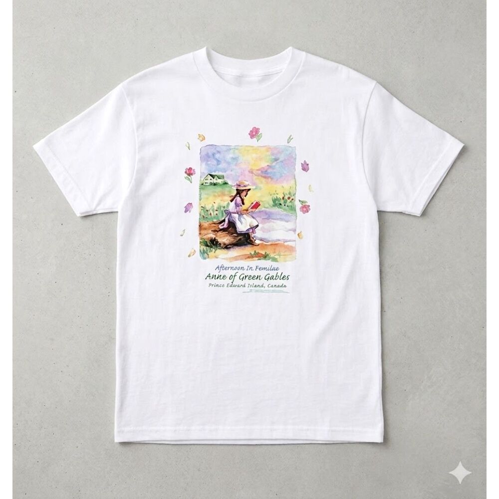 Vintage Anne of Green Gables T Shirt Junior L Y2K Prince Edward Island Tee